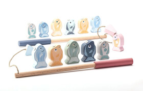 CUBIKA Pastel 16037 13739 Rybolov - dřevěná hra 14 dílů