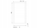 KERRA - Sprchová stěna 90 cm Zoom SC 5907548108968