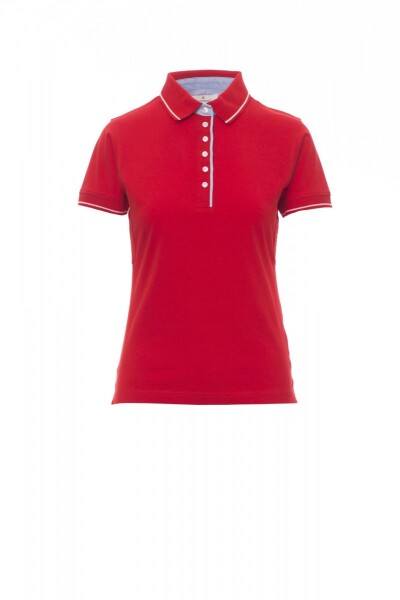 Dámská polokošile Payper LEEDS Barva: Červená/ Bílá, Velikost: S (000078002703006S)