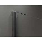 MEXEN/S - Velar sprchový kout, posuvné dveře 90 x 80 cm, dekor, grafit kartáčovaná 871-090-080-31-66