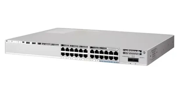 Cisco Catalyst 9200L-24P / Switch / 24x RJ-45 10/100/1000 (8x mGig) / PoE+ / 2x25G Uplink / Network Essentials (C9200L-24PXG-2Y-E)