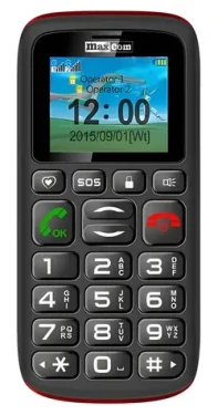 Maxcom MM428L černá / Mobilní telefon pro seniory / 1,8" / microSD 4GB / SOS tlačítko / USB-C (MM428 L)