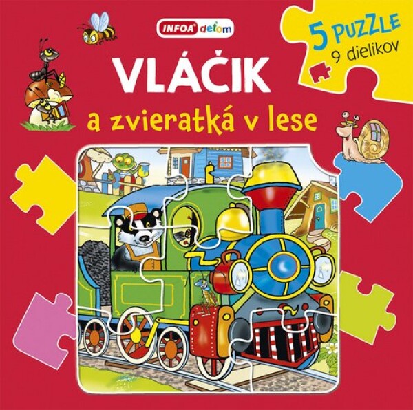 Vláčik zvieratká lese