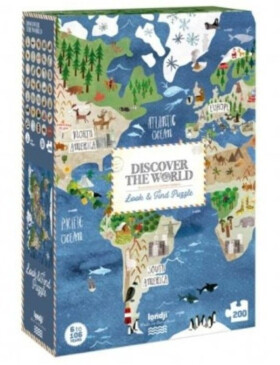 LONDJI Velké puzzle Objevuj svět - 200 pcs