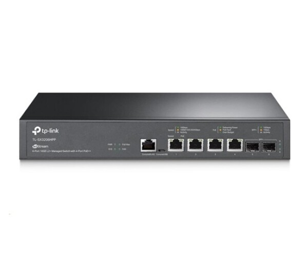 TP-Link OMADA switch SX3206HPP (4x10GbE,2xSFP+,4xPoE++,200W,2xconsole) EDF_324183