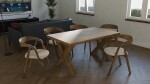 BRADOP Čalouněná židle ADRIANA XL (Z217) dub - stohovatelná BRA-Z217-ZIDLE