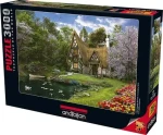 ANATOLIAN Puzzle Jarní chaloupka u jezera