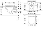 HANSGROHE - GladeLake S Závěsné WC se sedátkem SoftClose, Rimless, AquaChannel Flush, EcoSmart, bílá 60309450