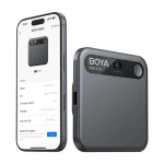 BOYA Notra černá / Zvukový záznamník s AI překladačem / 64GB / 24h / BT / Wi-Fi / USB-C (6977490712345)
