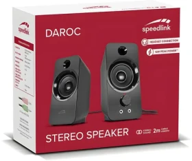 SPEED LINK DAROC černá / Reproduktory / 2.0 / PC (SL-810005-BK)