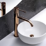 REA - Umyvadlová baterie Lungo Diamond - Copper vysoká REA-B8996