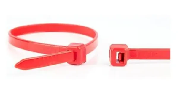 WKK červená / Kabelová stahovací páska / rozebíratelná / 200 x 3,6 mm / 100 ks (110124271)