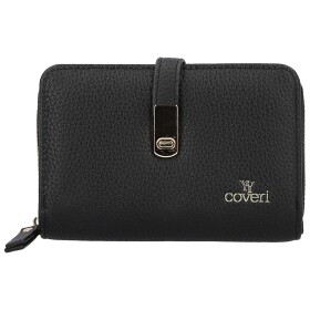 Stylová dámská koženková peněženka Coveri Anya, černá