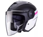 Otevřená helma Caberg Soho Zephyr matt black/white/fuchsia - XS / černá
