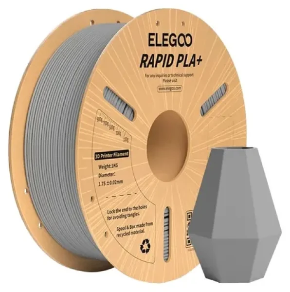 Elegoo Rapid PLA+ šedá / Struna pro 3D tiskárnu / PLA+ / 1,75 mm / 1 kg (50.203.0116)
