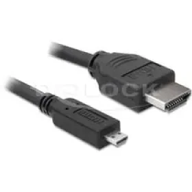 Delock HDMI 1.4 kabel A/D samec/samec, délka 1 metr (82661)