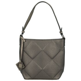 Trendy dámská koženková kabelka na rameno Faina, bronzová