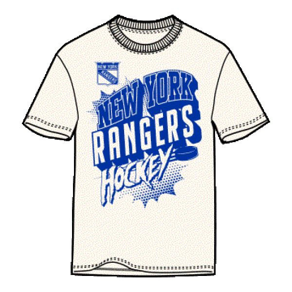 Outerstuff Dětské tričko New York Rangers NHL Action Comics Ss Tee Velikost: Dětské S (6 - 8 let)