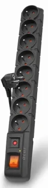 ACAR S8 přepěťová ochrana / 8 zásuvek / 230V / 10A / 3m (5904743365608)