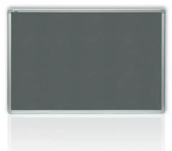 2x3 Filcová tabule šedá / 180 x 90 cm / Hliníkový rám / Nehořlavá úprava