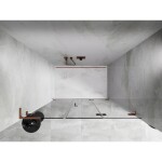 MEXEN/S - Lunar-F L skládací sprchové dveře pravé 125, transparent, růžové zlato 836SL-125-050-60-00-P