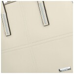 Moderní dámská kabelka na rameno Delami Glimmer, světle krémová