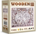WOODEN CITY Dřevěné puzzle Mapa doby objevů