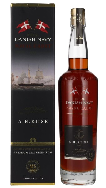 A.H. Riise Royal DANISH NAVY Cadet Rum 42% 0,7 l (tuba)