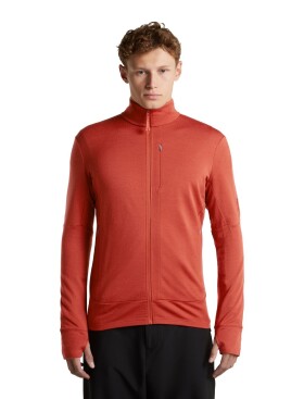 Pánská merino mikina ICEBREAKER Mens Merino 260 Quantum IV LS Zip, Agate velikost: XL