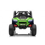 Mamido Elektrické autíčko Buggy UTV KCK 4x4 zelené 24V | 800W | 50 kg | EVA | LED | 2,4Ghz | ECO kůže