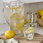 Ib Laursen Sklenice na vodu Clear Structured 250 ml, čirá barva, sklo