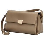 Módní dámská koženková crossbody kabelka Thilde, taupe