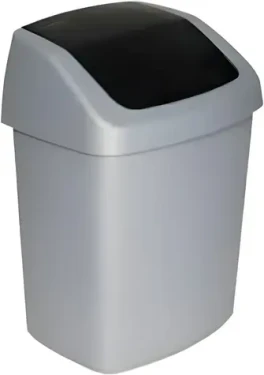 Curver Swing Top odpadkový koš 15 l šedý / Odpadkový koš / do kuchyně (167908)