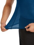Pánské merino triko s krátkým rukávem ICEBREAKER Mens 75 Cool-Lite Featherlight SS Crewe, Atlantis velikost: S