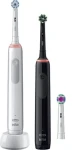 Oral-B Pro 3 3900 Duo / Elektrický zubní kartáček / oscilační / 3 režimy / časovač (Pro 3 3900 Duo Black/White)