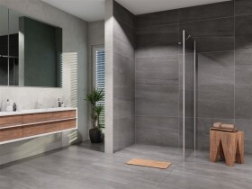 Lansanit Boční stěna Brix SPHY 900, chrom/čiré sklo LAN05023