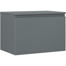 MEXEN/S - Orio koupelnová skříňka pod umyvadlo 70 cm s deskou, 1 šuplík, grafit mat 91A10-07047-1-BFC66