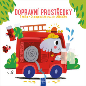 Dopravní prostředky - Kniha + 3 magnetické puzzle skládačky