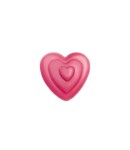 Dortisimo Čokoládová dekorace Srdíčko růžové trojité (12 ks)