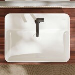 HANSGROHE - Xuniva Q Umyvadlo na desku, 60x45 cm, s přepadem, otvor pro baterii, bílá 60172450