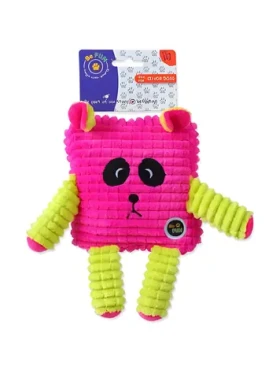 BeFun Calypso čtverec růžová / Hračka pro psy / fleece / senior / 12,5 cm (414-10003)