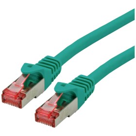 Roline 21.15.2632 RJ45 síťové kabely, propojovací kabely CAT 6 S/FTP 2.00 m zelená dvoužilový stíněný, bez halogenů, samozhášecí 1 ks