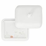 Räder Porcelánová máslenka Floral Spring, bílá barva, porcelán