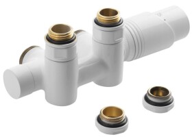 Bruckner - WICHER COMBI připojovací sada termostatická pro středové připojení 50, bílá 600.331.4