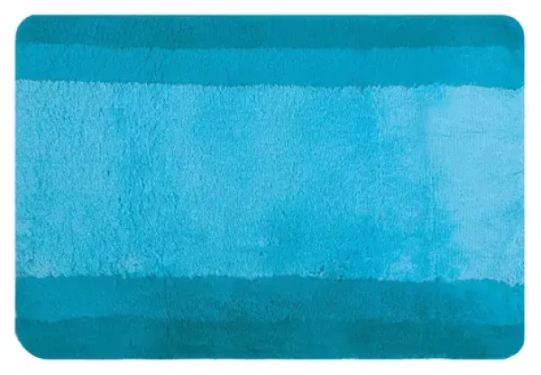 SPIRELLA Koupelnová předložka BALANCE tyrkysová 70 x 120 cm / Polyester / Protiskluzová / Praní na 40 °C