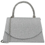 Luxusní dámská plesová kabelka Michelle Moon Enixa, stříbrná