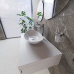 Vysoká umyvadlová baterie SAT Dark bez výpusti PVD Gun Metal SATBSDA285K SATBSDA285K