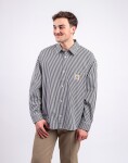 Carhartt WIP L/S Daldry Shirt Daldry Stripe, Black/Wax L