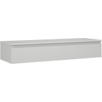 MEXEN/S - Orio koupelnová skříňka pod umyvadlo 140 cm s deskou, 1 šuplík, šedá mat 91A10-14023-1-BFC62