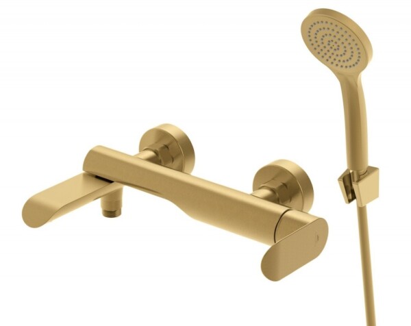 Rubineta - Vanová baterie ULTRA U-10/K NEW GOLD s příslušenstvím OLBAU1KPGD8